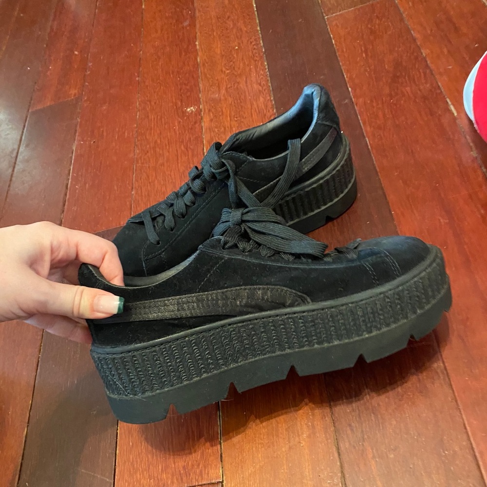 Puma x fenty black platforms